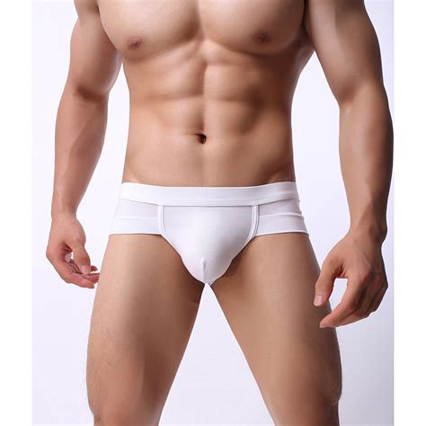 Roupa íntima masculina Boxer respirável Boxer de cintura baixa Sexy u