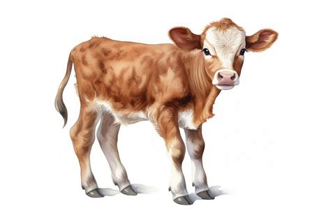 Calf Calf Livestock Mammal Ai Free Photo Illustration Rawpixel