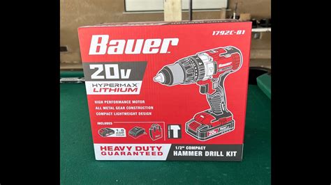 Bauer C B Inch Hammer Drill Kit Youtube