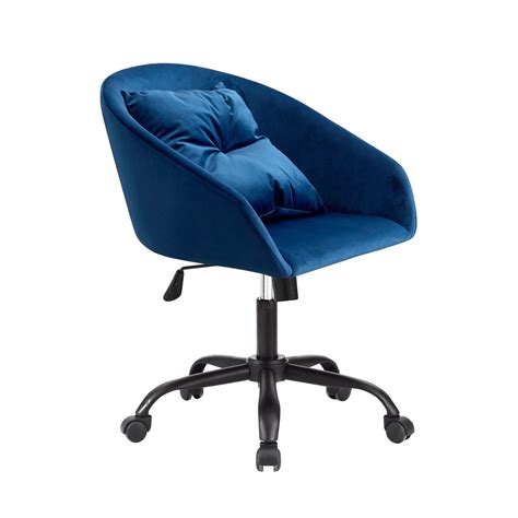 Silla Giratoria Velvet Azul Voeux Store