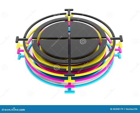Cruz De Cmyk Stock De Ilustraci N Ilustraci N De Industria
