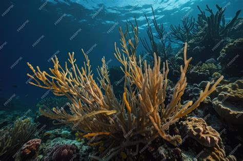 Premium Photo Coral Reed In The Deep Of Sea