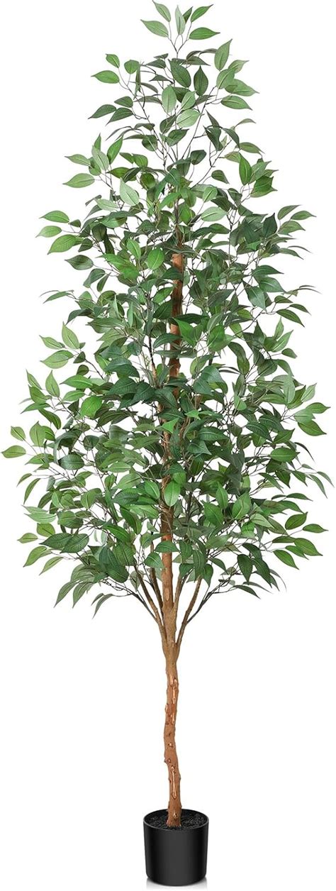 Rbol De Ficus Artificial Rbol Falso De Pies Con Tronco De Madera