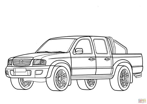 Dibujo De Camioneta Mazda B Para Colorear Dibujos Para Colorear