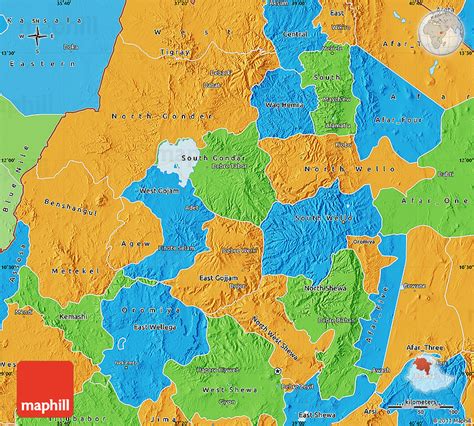 Political Map Of Amhara