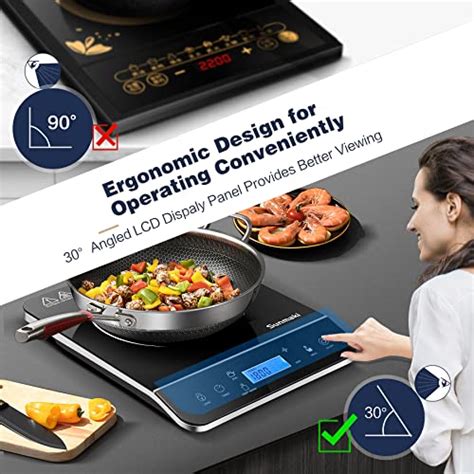 Sunmaki Portable Induction Cooktop1800w Induction Cooker With Lcd