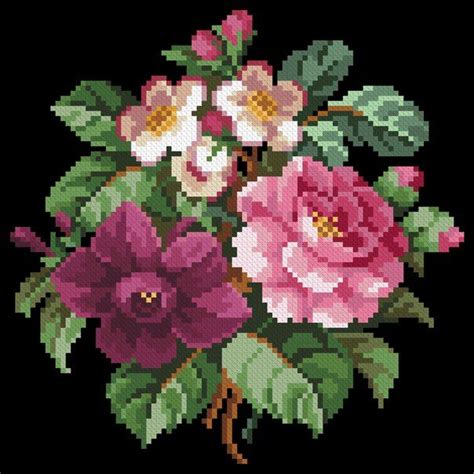 Ошибка 429 Cross stitch flowers Floral cross stitch pattern Floral