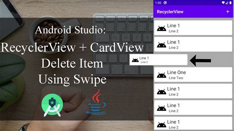 RecyclerView CardView Part 5 Delete Item Using Swipe Android