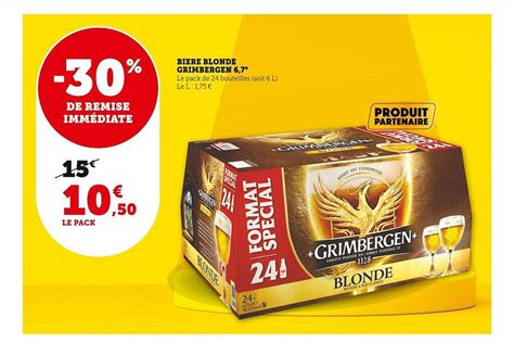 Promo Bière Blonde Grimbergen chez U Express iCatalogue fr