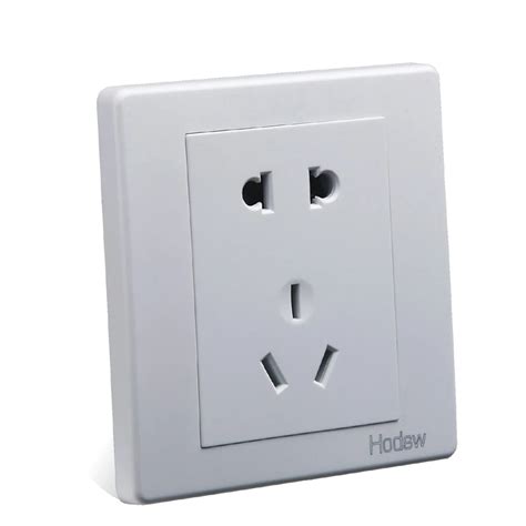 Wall Switch Socket 86 Type Concealed White Five Hole Socket Panel Pc 220v 10a In Electrical