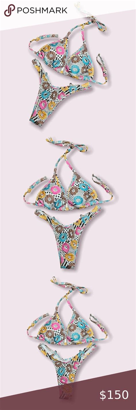 Figure Donuts Gold Sparkle Posing Bikini Suit In 2022 Bikinis Bikini