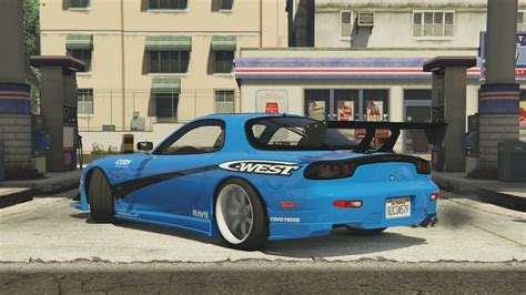 Gta 5 Mazda Rx7 Drift Montage Drifting To The Gas Station Youtube