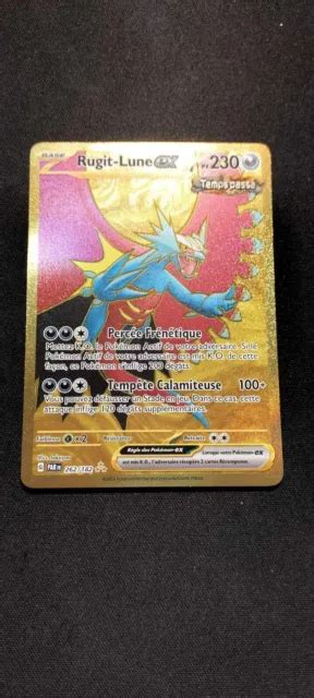 CARTE POKÉMON Rugit Lune EX 262 182 GOLD Faille Paradoxe FR NEUF