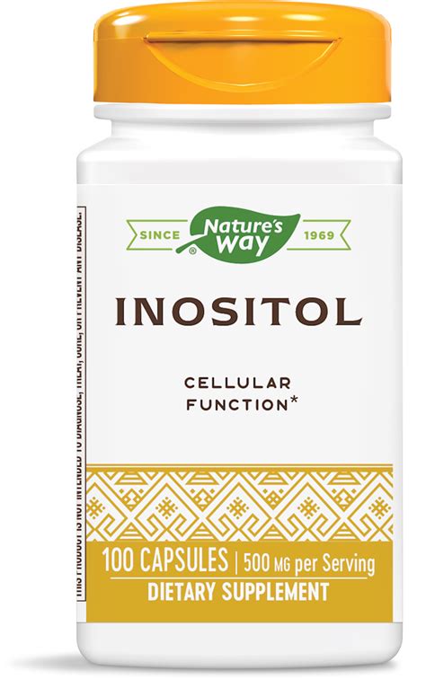 NATURES WAY INOSITOL 500mg X 100 Caps Subra