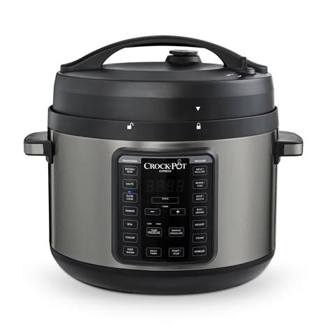 Crock Pot 10 Qt Express Crock Pressure Cooker With Easy Release Steam