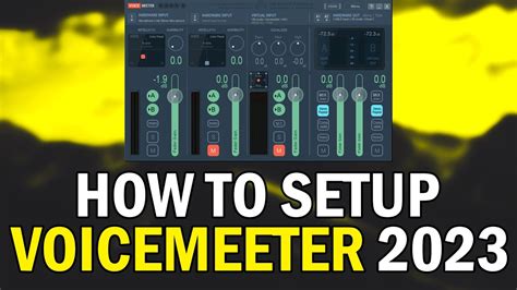 How To Make Your Mic Sound Good In Voicemeeter How To Setup