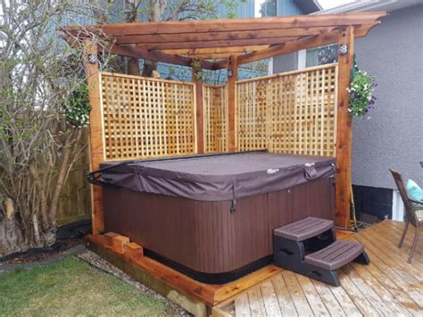 Hot Tub Pergola Design Ideas Diy Building Costs 60 Photos