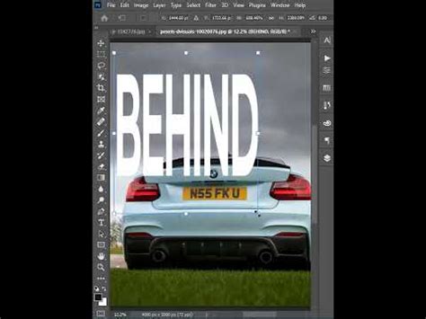 How To Place Text Behind An Object In Photoshop Place Text Behind An