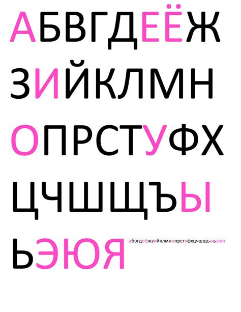 Russian Alphabet Font