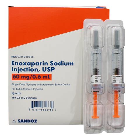 Enoxaparin Sodium Mg Ml Rx Products