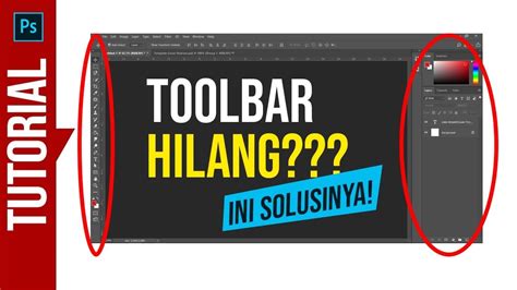 [tutorial] Photoshop Cara Memunculkan Toolbar Yang Hilang Youtube