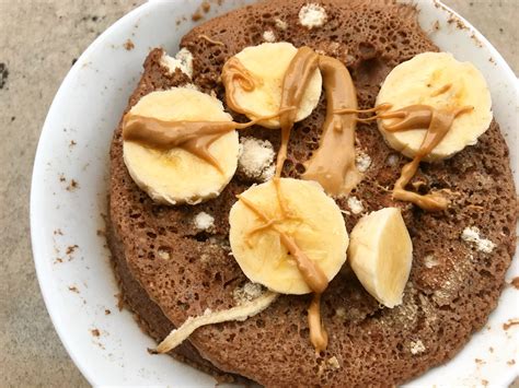 Chocolate Banana Pancakes with Peanut Butter