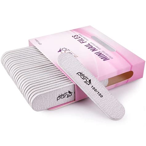 Amazon 25pcs PANA Mini Double Sided Emery Nail File For