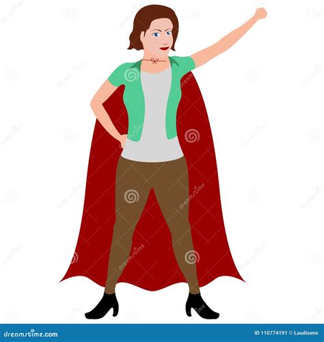 Superwoman Cartoon Character Stock Vector Illustration Of Person