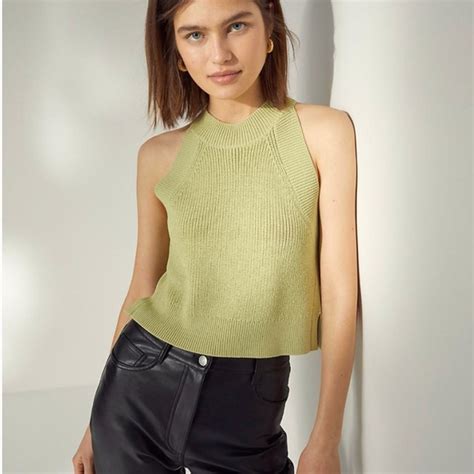 Aritzia Tops Aritzia Wilfred New Halter Tank Poshmark