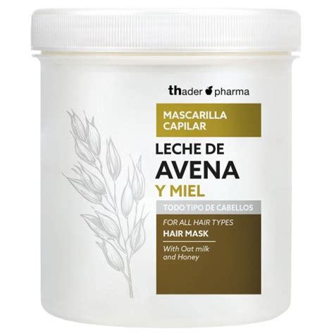 Mascarilla Para Cabello Con Leche De Avena Y Miel Thader TH Pharma