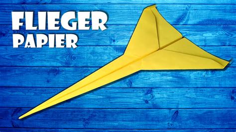 Papierflieger Jet Selber Machen Papier Flieger Origami How To Make