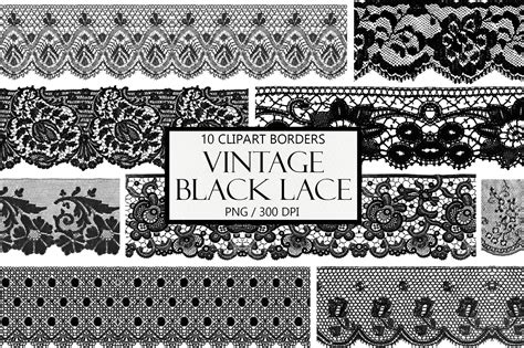 Vintage Lace Border Clip Art