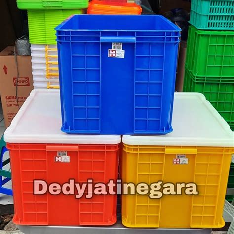 Jual Container Box Plastik Hanata 2104 Tutup Keranjang Industri