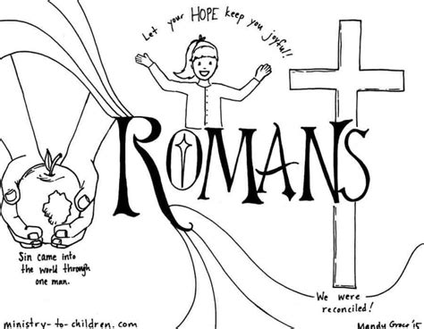 Romans Bible Book Coloring Page Ministry To Children