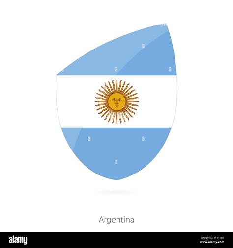 Flag of Argentina in the style of Rugby icon. Vector Illustration Stock Vector Image & Art - Alamy