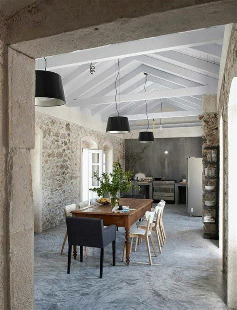 Le Mur En Pierre Apparente En Photos Stone Walls Interior Modern