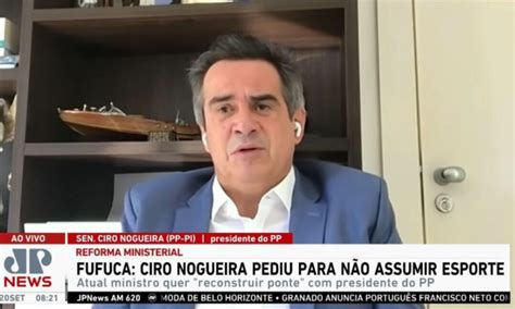 Ciro Nogueira admite ter pedido para Fufuca não assumir Esportes PP