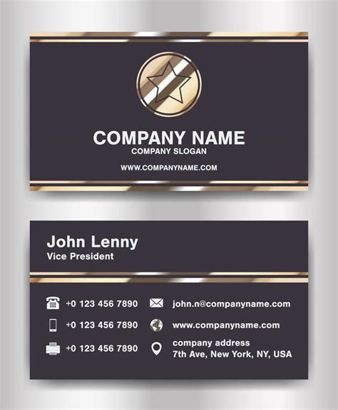 Name Card Template Vector 2263940 Vector Art At Vecteezy