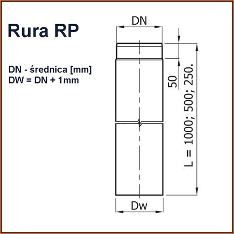 Rura Spalinowa Czarna RP120 1000 CZ2 Darco