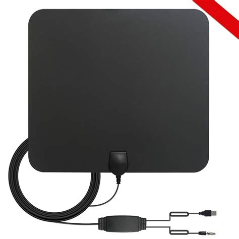 Hdtv Antenna And Amplifier For Digital Tv Indoor 50 Miles Range With Detachable Signal