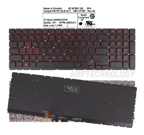 Teclado Laptop Hp Omen 15 Dc Tpn Q211 15 Dc000 15t Dc000 La Cuotas Sin Interés