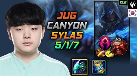 Canyon Sylas Jungle Vs Gragas Kr