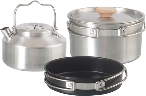 Camping Cookware Kit Stainless Steel Camping Cookware Backpacking Cookware Camping