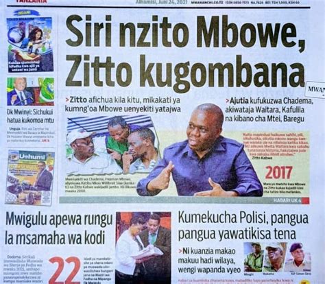 Magazeti Ya Leo Muungwana Blog