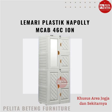 Jual Napolly Lemari Pakaian Plastik MCAB 46 ION Shopee Indonesia