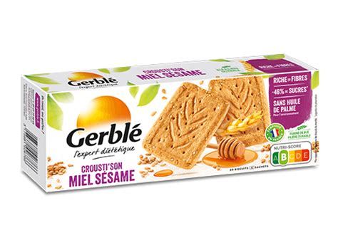 Crousti Son miel sésame gamme Fibres Gerblé