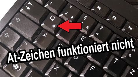 At Zeichen Funktioniert Nicht Zeichen Auf Tastatur Geht Nicht