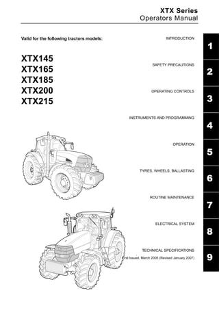 Mc Cormick Xtx Tractor Operator Manual Pdf