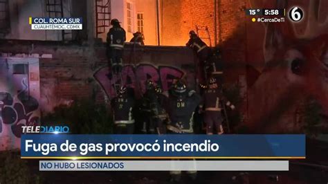 CdMx Fuga De Gas Provoca Incendio En La Colonia Roma Sur Telediario