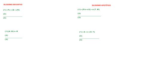 Silogismo Disyuntivo Sd Y Silogismo HipotÉtico Sh Y Ejercicios De
